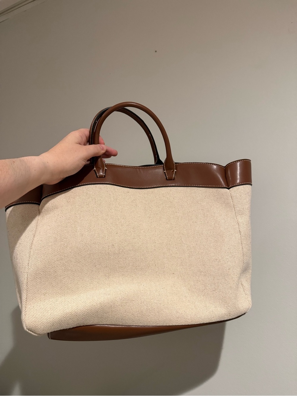 Canvas Shopper Tote Bag - Picture 3 of 4